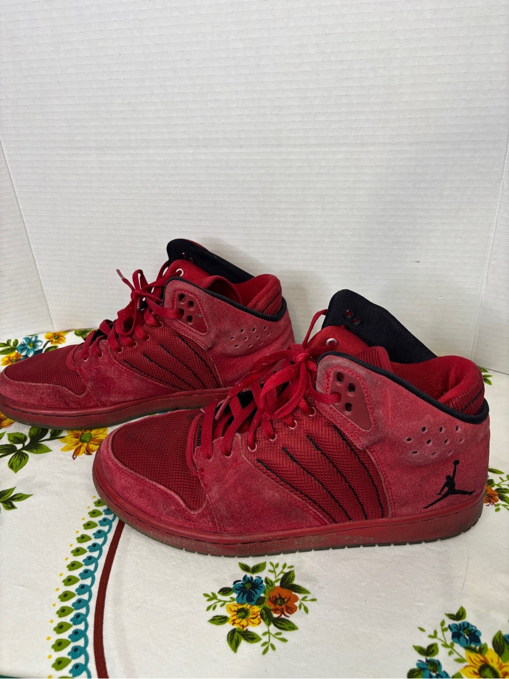 Nike Air Jordan 1 Flight 4 Premium Red Model 838818-600 Mens 9.5 Sneakers Shoes